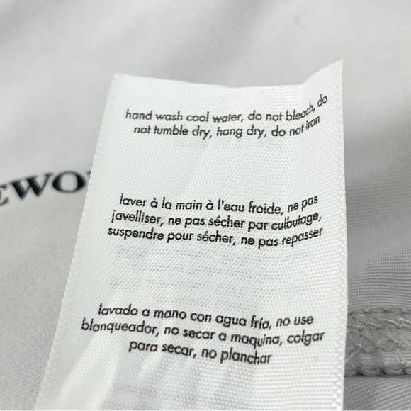 WE WORE WHAT Women’s LACE-UP LEGGING Activewear Light Gray Brushed Poly Sz L - Picture 7 of 11